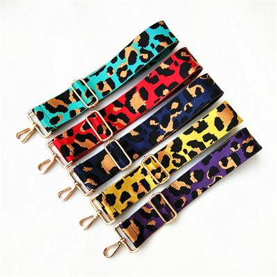 China New Nylon Shoulder Belt Bag Replaceable Messenger Belt Canvas Thickened Canvas Leopard Print Belt Bucket Bag Strap Accessories for sale