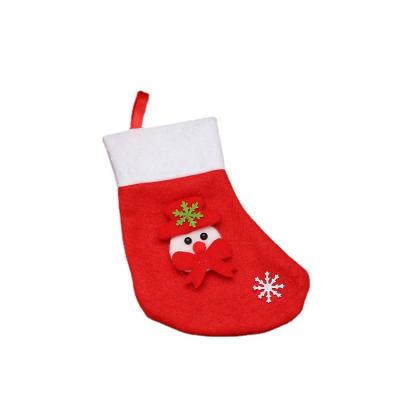 China Non Woven Fabric Santa Claus Snowman Reindeer Candy Socks, Christmas Gift Mini Cartoon Gift Bag for sale