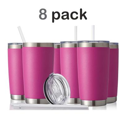 China Best Viable Selling 20oz Double Wall Stainless Steel Insulated Tumblers With Slide Cover for sale