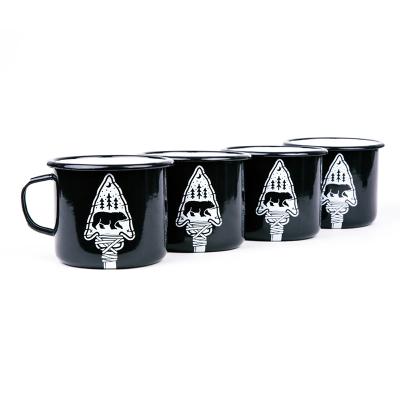 China Wholesale Diswash Sublimation Safe Vintage Customized Logo Enamel Mug Mug Viable for sale