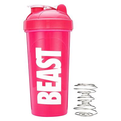 China 400ml 600ml viable wholesale plastic bpa free gym protein shaker customized bottle with logo for sale