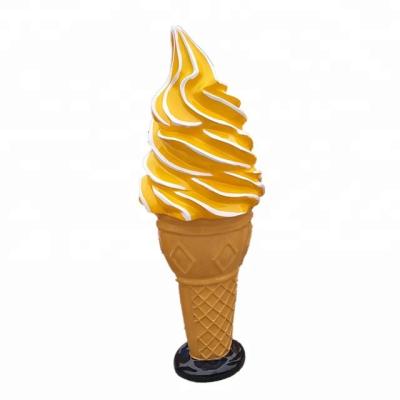 China Large Lightweight Ice Cream Cone Carving Decorations For Ice Cream Shop Furniture Decoration for sale