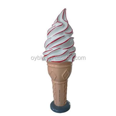 China Lightweight Fiberglass Ice Cream Cone Decorations for sale