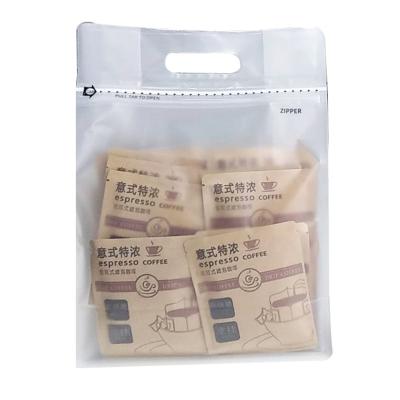 China China Factory Competitive Price Transparent Luxury Food Handbags For Coffee Packaging for sale