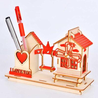 China DIY TOY Ce certificated JG love pen stand diy super 3d puzzle for adult for sale