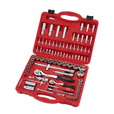 China Household Tools 94 Piece Combination Set Metric Ratchet Wrench Auto Repair Kit for sale