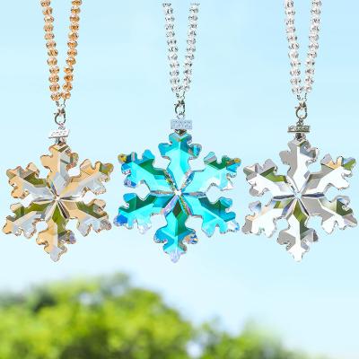 China Direct Sales Crystal Hanging Europe Snowflake New Arrival Healing Crystals Customs Fine Customs Execution Pendant for sale