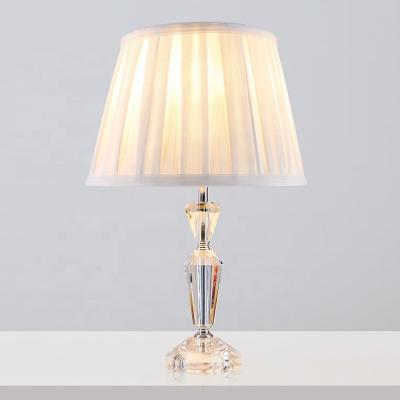 China Modern simple style dresser desk lamp reading light /hotel decoration crystal table lamp for sale