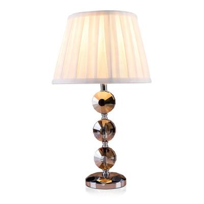 China Custom decorative crystal table lamp home hotel hotel crystal body lamp brown design table dresser table lamp for sale