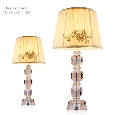 China Eco-friendly Luxury Modern Crystal Bedroom Study Lights Desk Crystal Table Lamp for sale