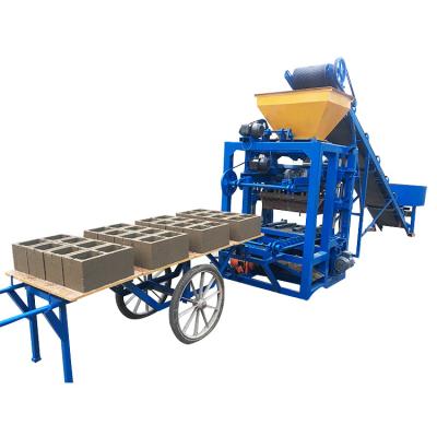 China Retail Machine QT4-24 China Cement Block Brick Concrete Sidewalk Brick Making Machine for sale