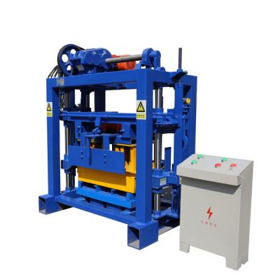 China UAE retail machine used block making machine in Ghana for sale QT40-2 manual concrete brick making machine for sale