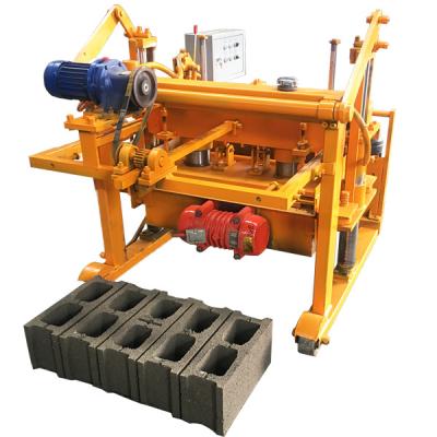 China Building Material Stores Manual Concrete Brick Making Machine 8 Holes QT40-3a Movable Egg Laying Block Making Machine for sale