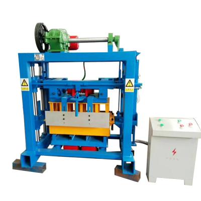 China Retail Manual Concrete Interlocking Brick Block Making Machine QT40-2 Mini Hollow Brick Making Machine for sale