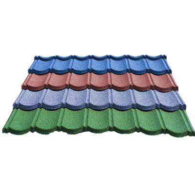 China Beautiful Galvanized Bangladesh Malawi Iron Corrugated Sheet Color Stone Metal Coated Roof Tile for sale