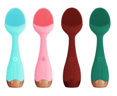 China Wholesale Face Massager Brush Sonic Electric Silicone DEEP CLEANING Vibrating Facial Cleansing Brush for sale