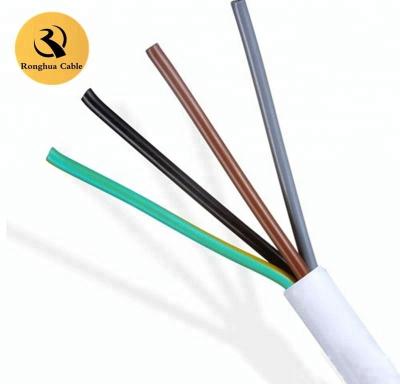 China Marine PVC Flexible Wire Flat Power Cord 4 X 4mm Wire Submersible Pump Power Cable for sale