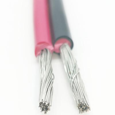 China Red and Black Stranded PV1-F Solar Cable PV1-F Pin Solar PV Electricity 2 Wire Connector PV Cable Solar Panel Connect Wires for sale