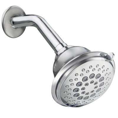 China With Shower Heads ABS Plastic 5 Function Diverter Showerhead Shower Top Bathroom, Hotel Chrome Rainfall Shower Head for sale