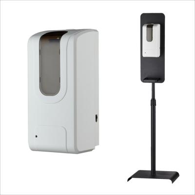 China Modern Bathroom Hospital Automatic Hand Sanitizer Dispenser With Sensor Sound Floor Stand for sale