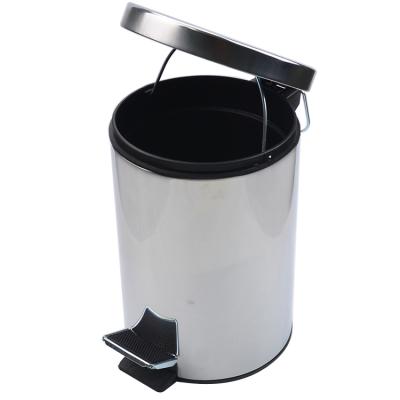 China Sustainable 5L Stainless Steel Household Trash Can With Pedal for sale