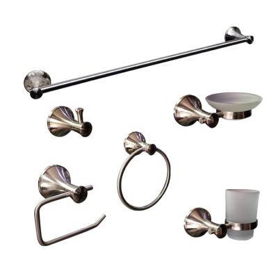 China Good Sustainable Supplier Nickel Brushed Bathroom Accessories Set for sale