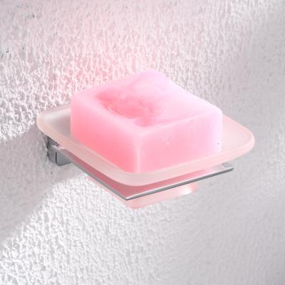 China Modern Hotel Bathtub Cup Holder Shaped Soap Dish Glass Holder For Bathroom for sale