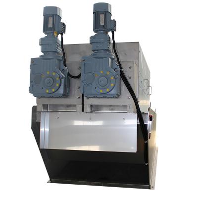 China Activated Sludge Dewatering Sewage Sludge Processes Multi Dehydrator Sludge Solid Liquid Screw Press Plate Dewatering Unit For Sludge Handling for sale