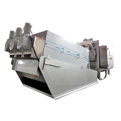 China Factory price multi press sludge screw disc dewatering machine sus304 sludge management for sale