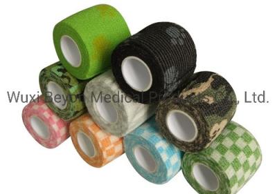 China 5cm OEM Cohesive Bandage Finger Customized Pattern OEM Logo Printed for sale