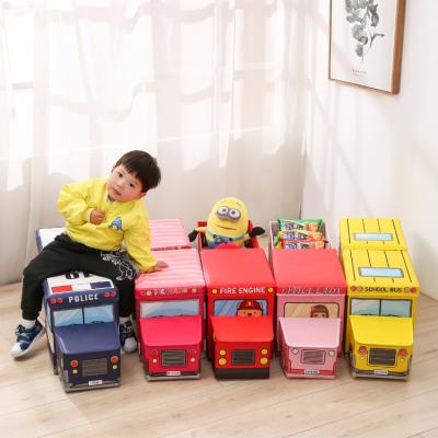 China Kids Toy Chest Cardboard Collapsible Storage Viable Organizer Box for sale