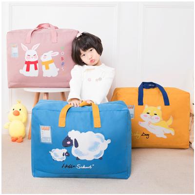 China KOREAN Child Clothes Storage Oxford Cloth Organizer Strengthen Handle Container Underbed Storage Bags for sale