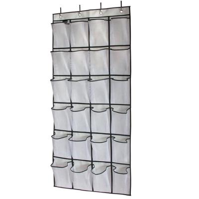 China 24 High Quality Viable Hanging Storage Bag Pocket Cabinet Underwear Shoe Organizers for sale