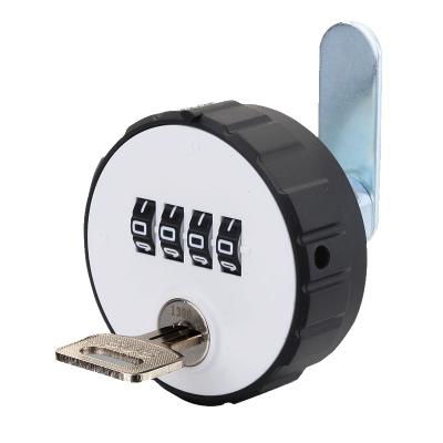 China High quality zinc alloy 4 digit cam lock round double cam lock key open code mechanical lock for sale