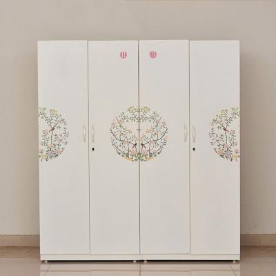 China Almirah Metal Bedroom Wardrobe Environmental Friendly Bangladesh Light Steel Furniture Wardrobe for sale