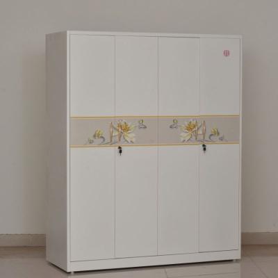 China Bedroom furniture quality sample bedroom steel wardrobe, iron steel wardrobe, metal steel used wardrobe for sale