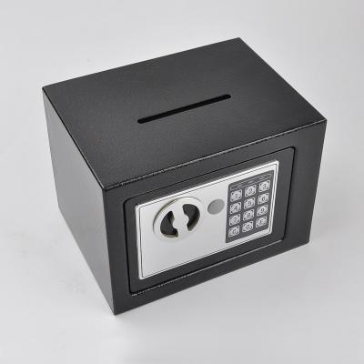 China Compact Waterproof Fireproof Steel Lock Vault Safe Box H170mm*W230mm*D170mm for sale