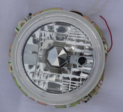 China 12 Volt Golf Automotive LED Headlight Replacement With LED Angel Eye for sale