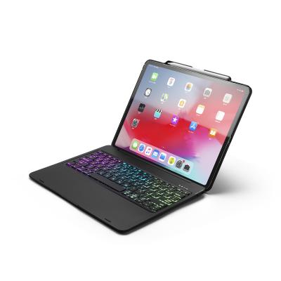 China For Tablet PC RGB light 2019 ABS hard PC case with keyboard for ipad pro, for Tablet PC keyboard case 12.9inch for sale