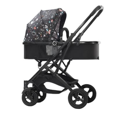 China Luxury High Back Adjustable View Baby Strollers Newborn Aluminum Folding Pram 3 in 1 Baby Stroller for sale