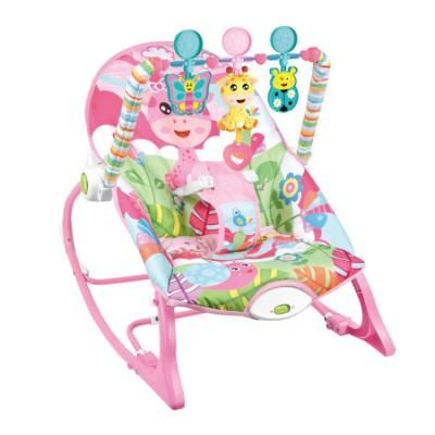 China Modern Muti-functional Cartoon Printing Customized Baby Bouncer 0-3 Years Old Baby Educational Rocking Chair With Music for sale