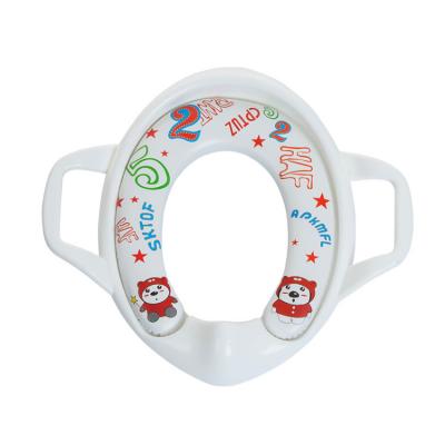 China With 2 Ears Kids Potty Cushion Custom Printing Toddler Toilet Shaping Baby Soft Potty Seat for sale