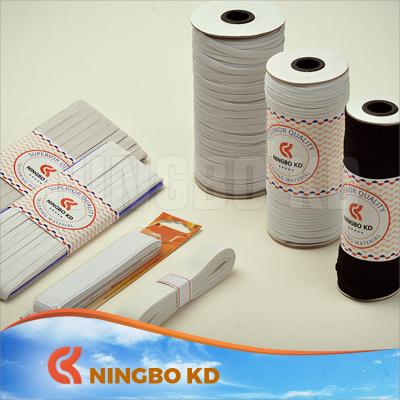 China Durable White Rubber Braid Elastic Band With High Quality for sale