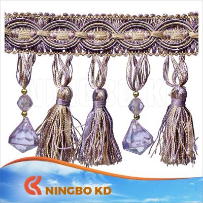 China Bags Lace Up Trim Tape Fringe Tassel for sale