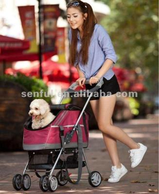 China Sustainable Luxury Pet Stroller For Dogs And Cats for sale