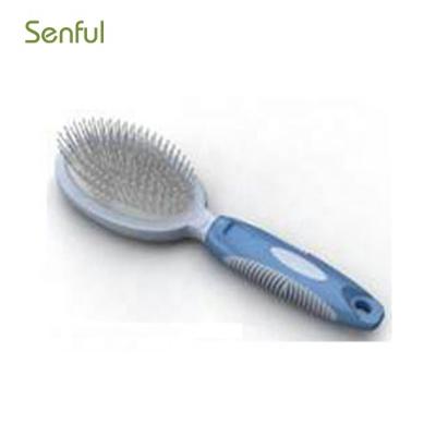 China Sustainable Pet Grooming Plastic Self Hair Fur Pet Quick Cleaning Brush for sale