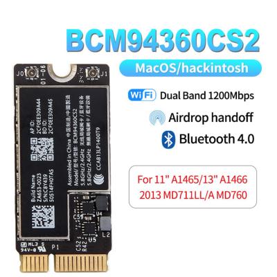 China LAPTOP BCM94360CS2 WIRELESS-AC Airport 802.11ac Card WIFI BT BT 4.0 For Mac Book Air 11