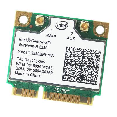 China Intel Centrino 2230 2230AN BT 4.0 WIFI 300Mbps 2230BNHMW Mini PCIe LAPTOP Adapter Network Card Wireless-N Half for sale