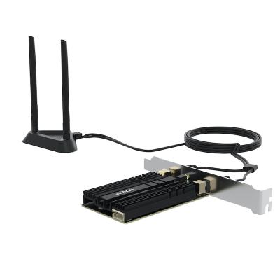 China WiFi 6E 3000Mbps Intel AX210 BT 5.2 Desktop 2.4G/5G/6G WiFi Card 802.11AX PCIe PCI Express Desktop Dual Band WIFI Wireless Network Card for sale