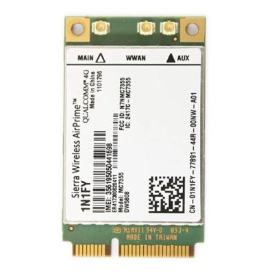 China LAPTOP new original Airprime wireless MC7355 PCIe LTE/sierra card 1N1FY DW5808 HSPA+GPS 100Mbps 4G module for Dell 1900/2100/850/70 for sale